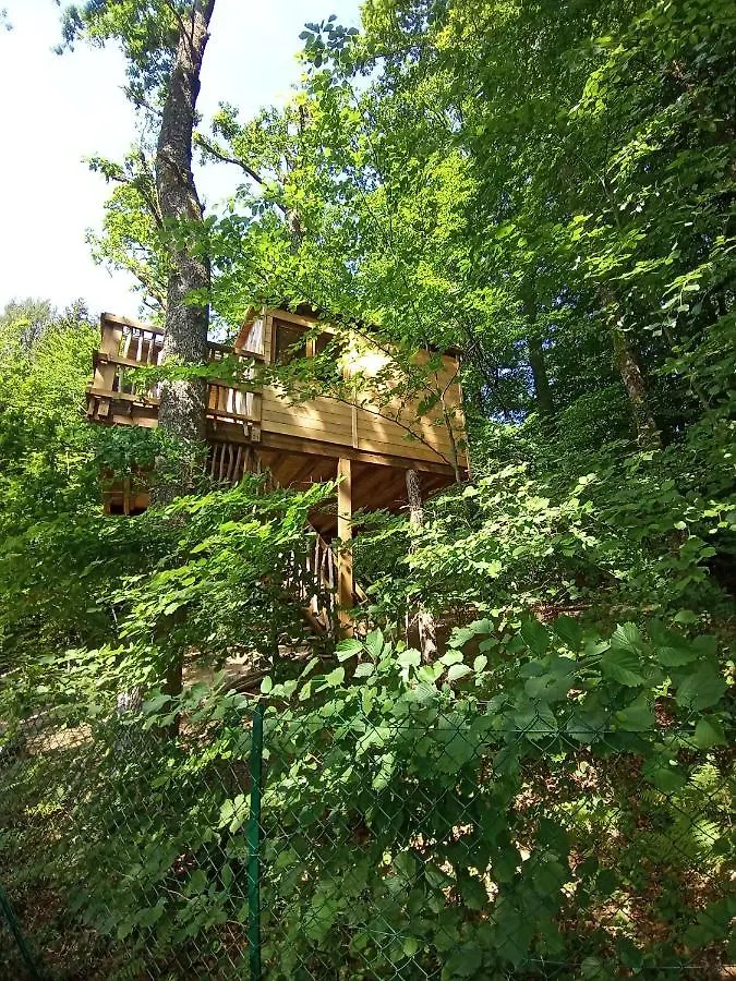 cabanes dans les arbres du lac Saint-Etienne-Cantales